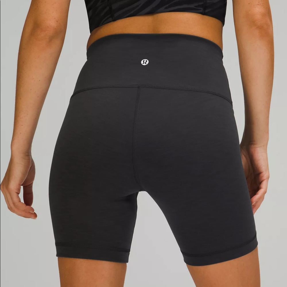 Lululemon Align high rise black shorts 4